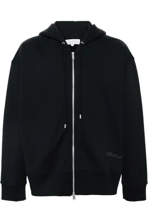 STUDIO NICHOLSON Logo-print zip-up hoodie