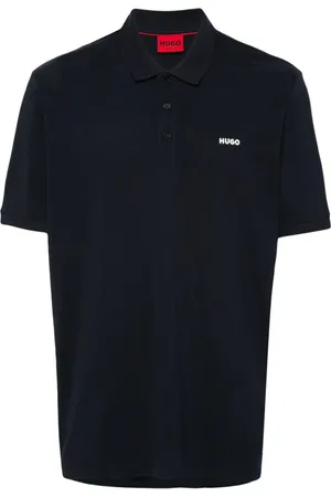 HUGO BOSS Raised-logo polo shirt