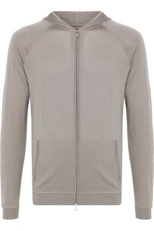 Boggi Milano Knitted zipped hoodie
