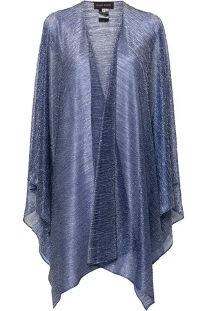 TALBOT RUNHOF Semi-sheer metallic cape