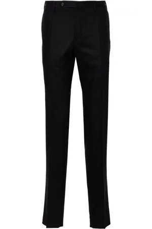 Incotex Wool-cashmere flannel trousers