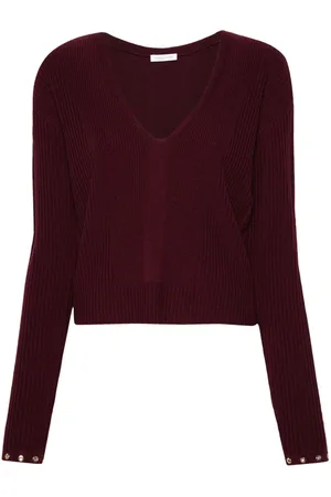Patrizia Pepe Eyelet-detail sweater