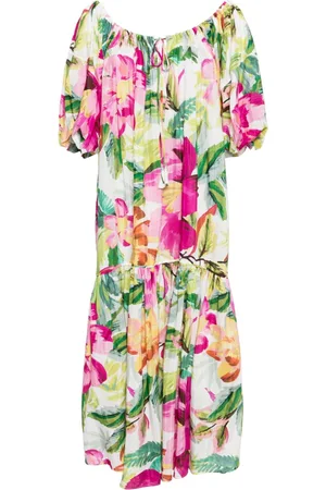 Farm Rio Painted Flowers Maxi Dress