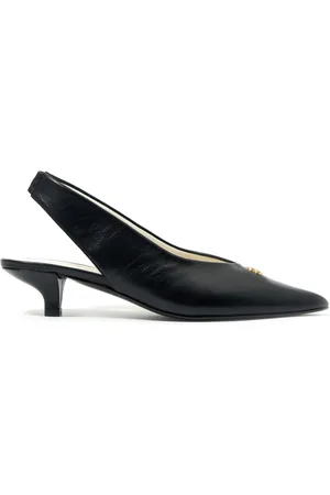 Bimba y Lola Logo-plaque leather pumps