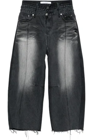 Rokh Ballon shaped layered jeans