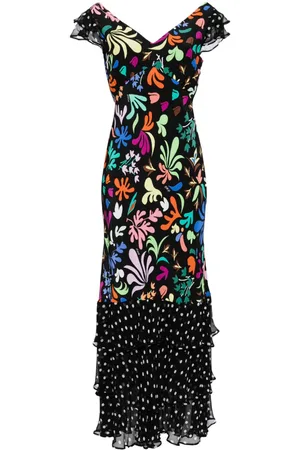 RIXO London Ossy Silk maxi dress