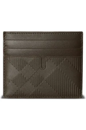 Burberry Tall embossed check cardholder