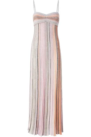 Missoni Pleated lamé-effect dress