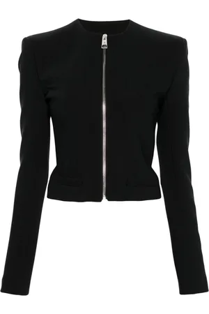 The Attico Zip-fastening cropped jacket