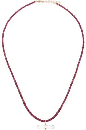 JIA JIA 14kt yellow Arizona ruby and quartz necklace
