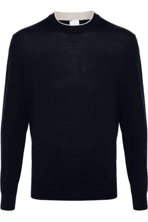 ELEVENTY Contrasting-trim jumper