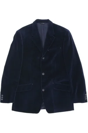 VERSACE 2000s velvet blazer