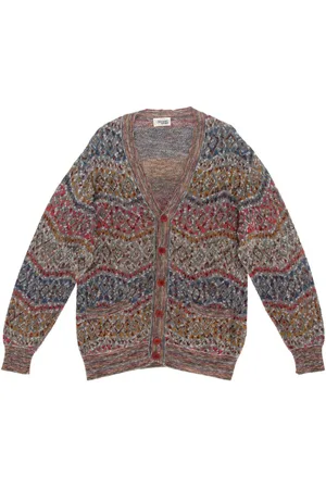 Missoni 1980s abstract-knit cardigan