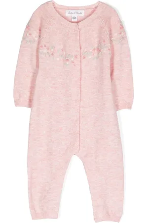 Tartine Et Chocolat Floral-embroidered romper