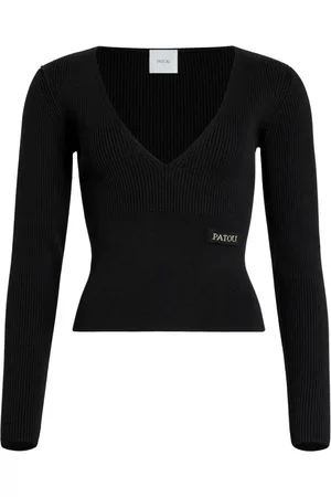 Patou V-neck ribbed sweater