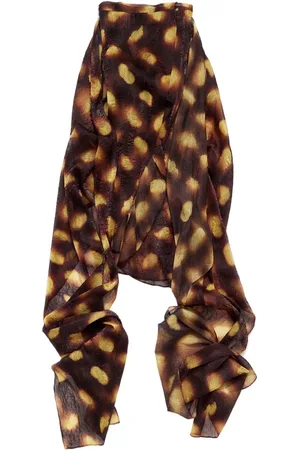 Bimba y Lola Graphic-print wrap skirt