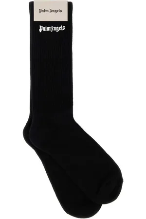 Palm Angels Logo-embroidered calf socks