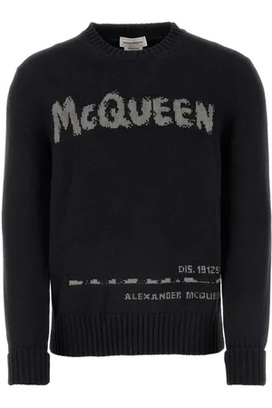 Alexander McQueen Intarsia-knit logo sweater