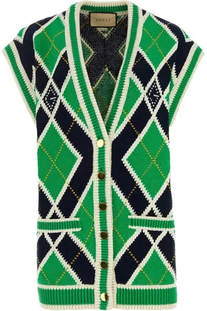 Gucci G rhombus sleeveless cardigan