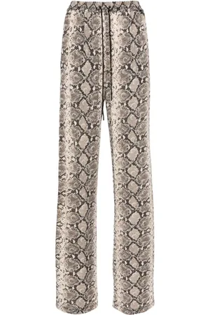 Marine Serre Python-print trousers