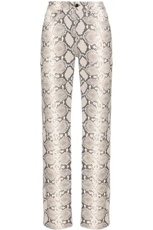 Marine Serre Python-print trousers