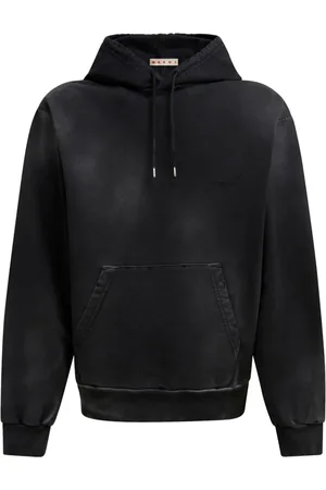 Marni Bleached-effect cotton hoodie