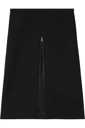 Courrèges Heritage crepe-texture midi skirt