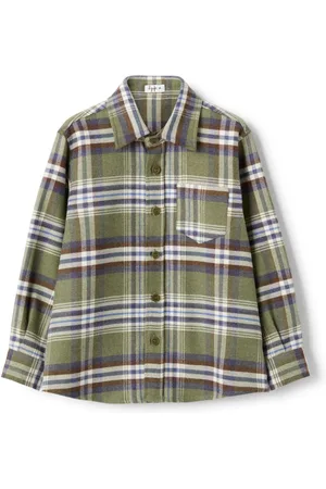 Il gufo Checked cotton shirt