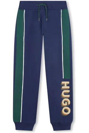 HUGO BOSS Panelled logo-print track pants