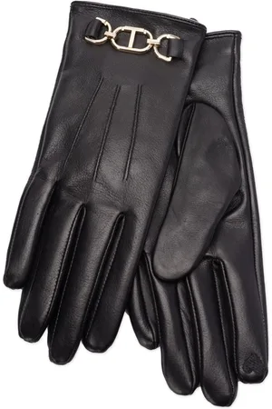 Twin-Set Oval T leather gloves