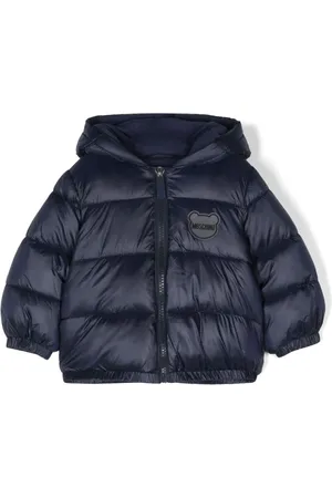Moschino Logo patch puffer jacket