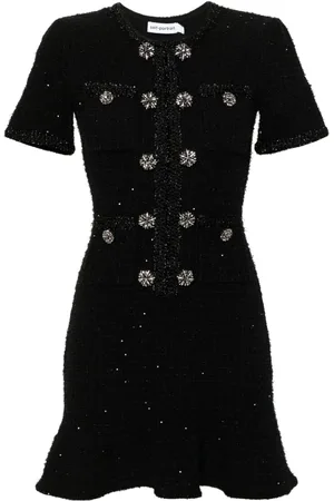 Self-Portrait Sequin-embellished mini dress
