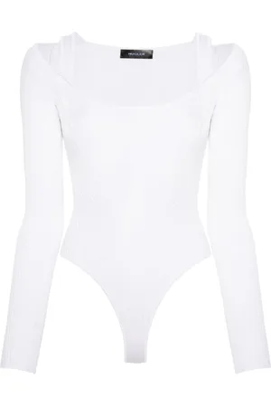 MUGLER Strapped long-sleeved bodysuit