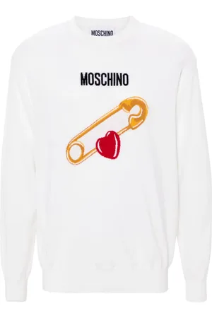 Moschino Patterned intarsia-knit sweater