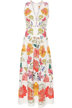 Farm Rio Floral Insects midi dress