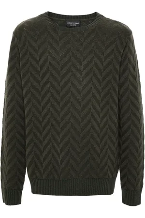 Emporio Armani Herringbone-pattern sweater