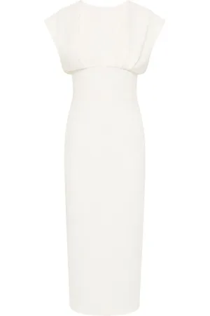 RACHEL GILBERT Maggie draped-detailed midi dress