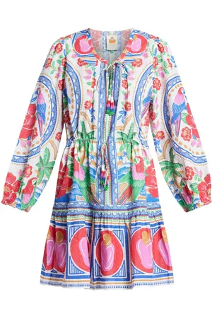 Farm Rio Flowers Beach mini dress