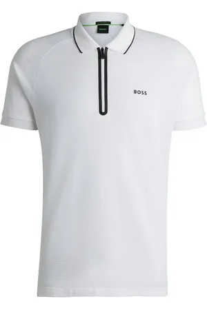 HUGO BOSS Logo-print cotton polo shirt