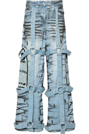 Who Decides War Strap wide-leg jeans
