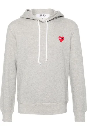 Comme des Garçons Heart-patch hoodie