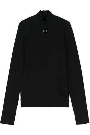Twin-Set Logo-plaque turtleneck sweater