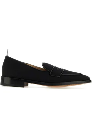 Thom Browne RWB-stripe canvas penny loafers