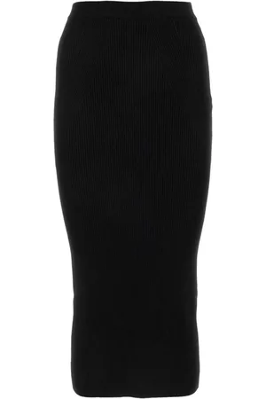 Alexander McQueen Ribbed-knit pencil skirt