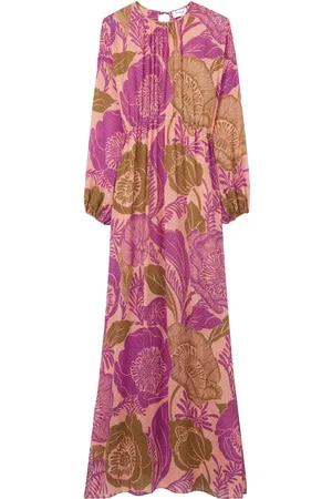 ST. JOHN Floral-print maxi dress