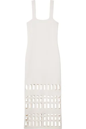 ST. JOHN Cut-out detailing midi dress