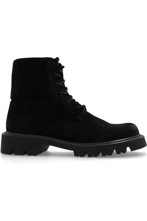 Loewe Sierra combat suede ankle boots