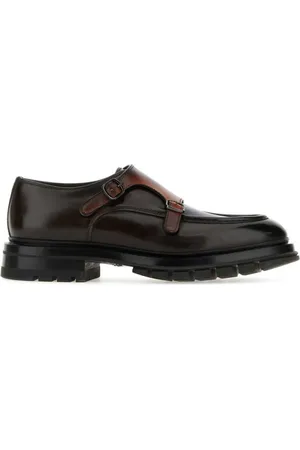 santoni Buckle-fastening leather loafers