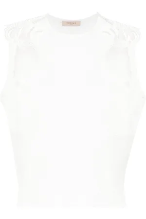 Twin-Set Lace knitted top