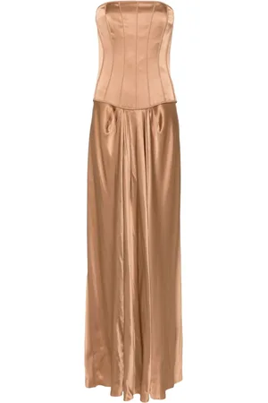 Alberta Ferretti Satin maxi dress